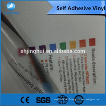 White PVC film 1.52*50m 9mic 100g Liner Paper clear glue self adhesive vinyl floor for Various panels
